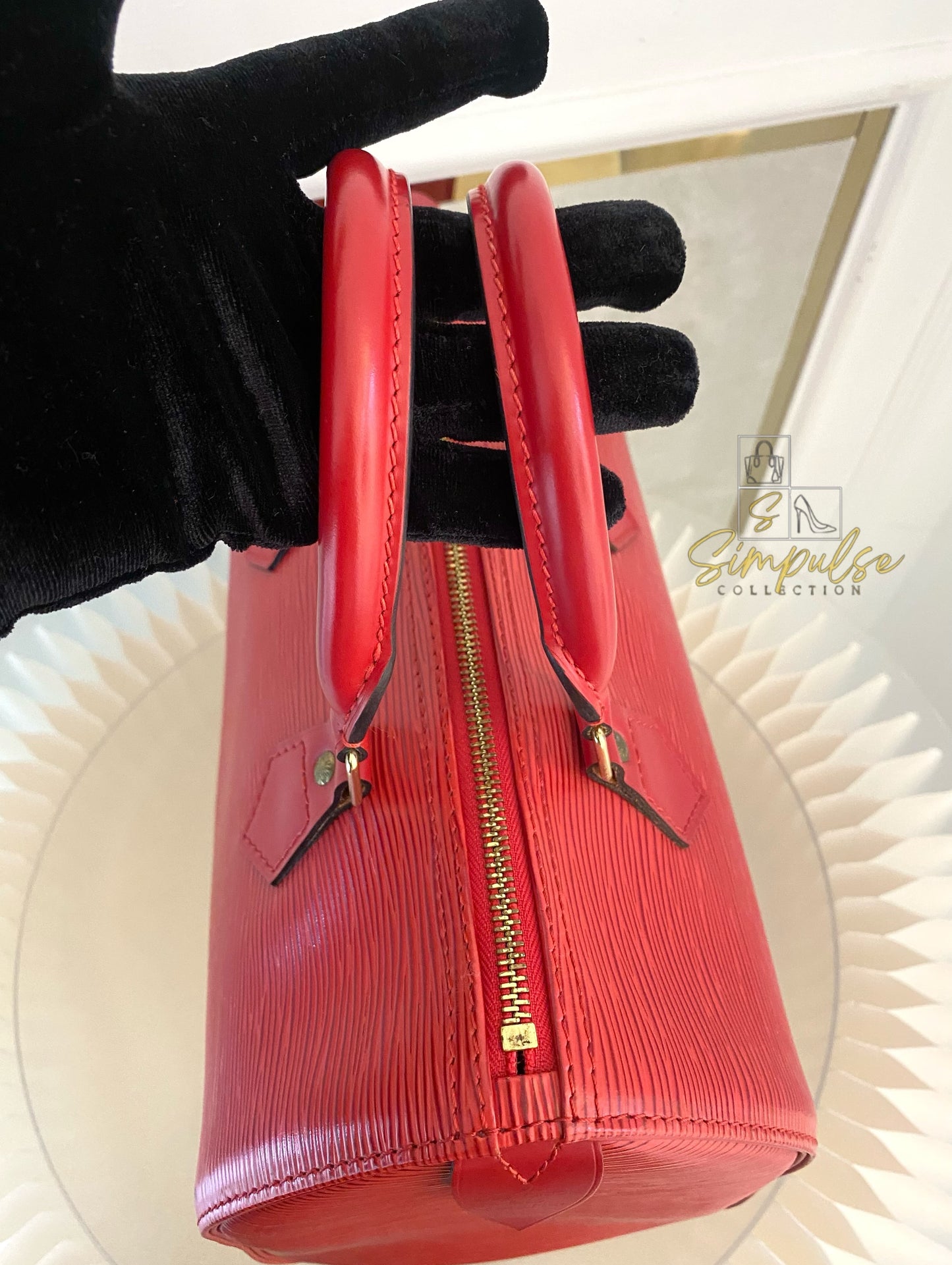 Louis Vuitton Epi Speedy 25 Red