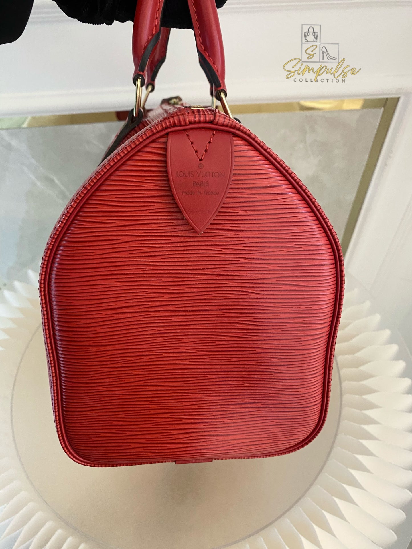 Louis Vuitton Epi Speedy 25 Red