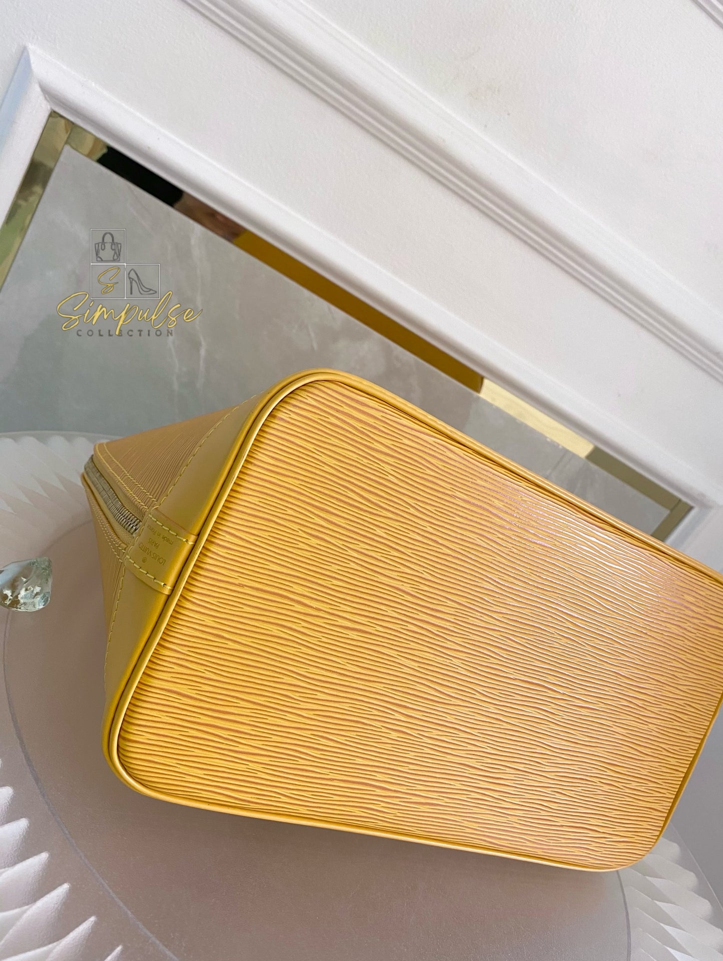 Louis Vuitton Epi Alma Bag Yellow
