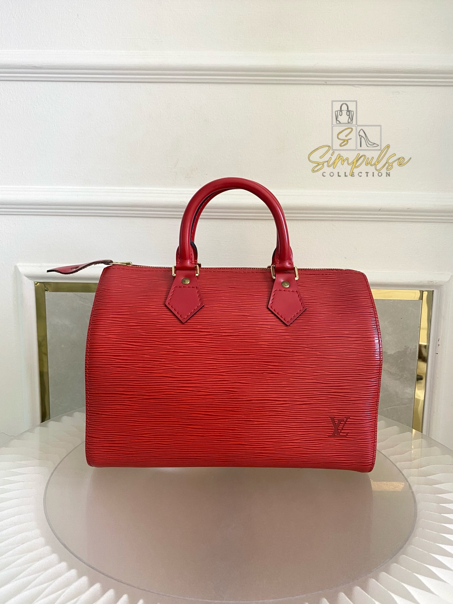 Louis Vuitton Epi Speedy 25 Red