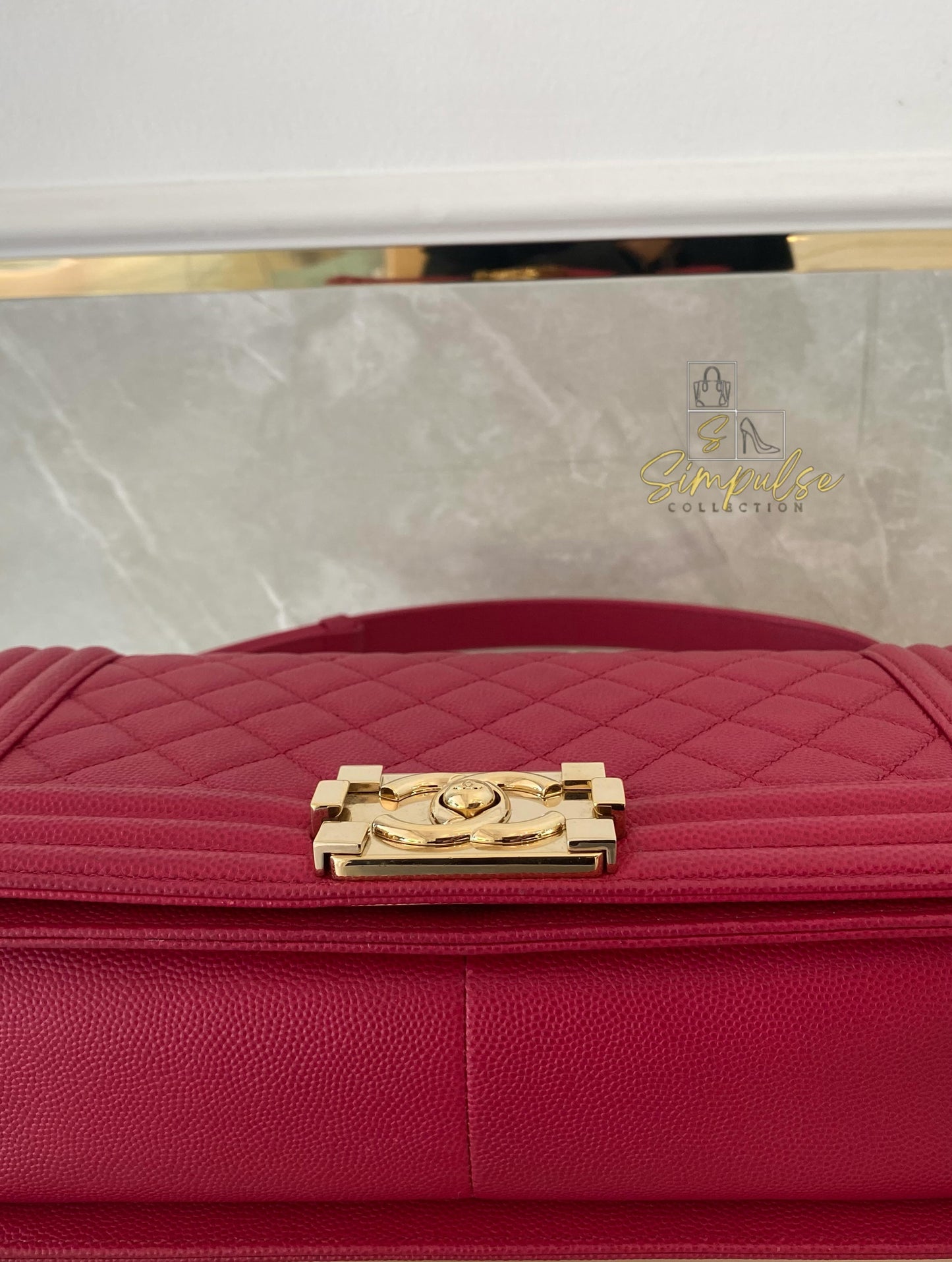 Chanel Leboy Caviar Pink Old Medium GHW