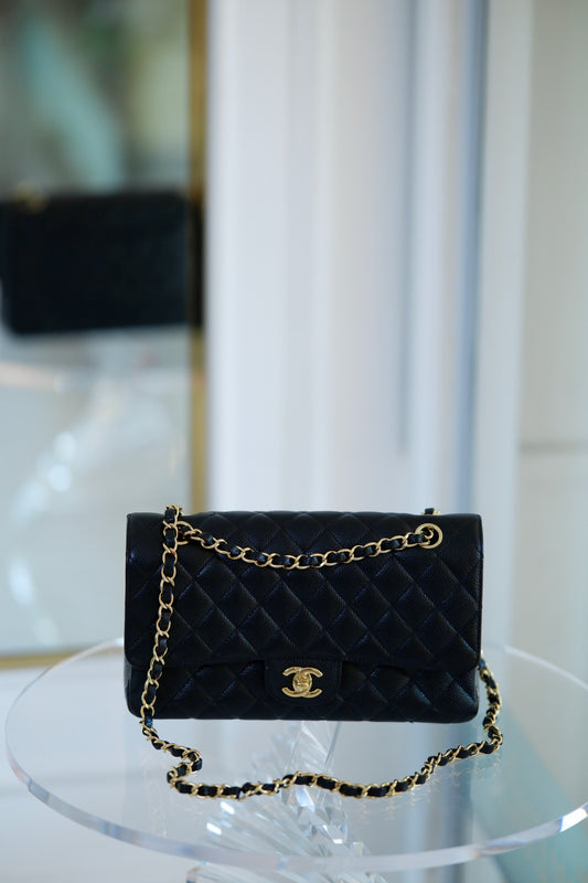 Chanel Medium Double Flap Caviar GHW