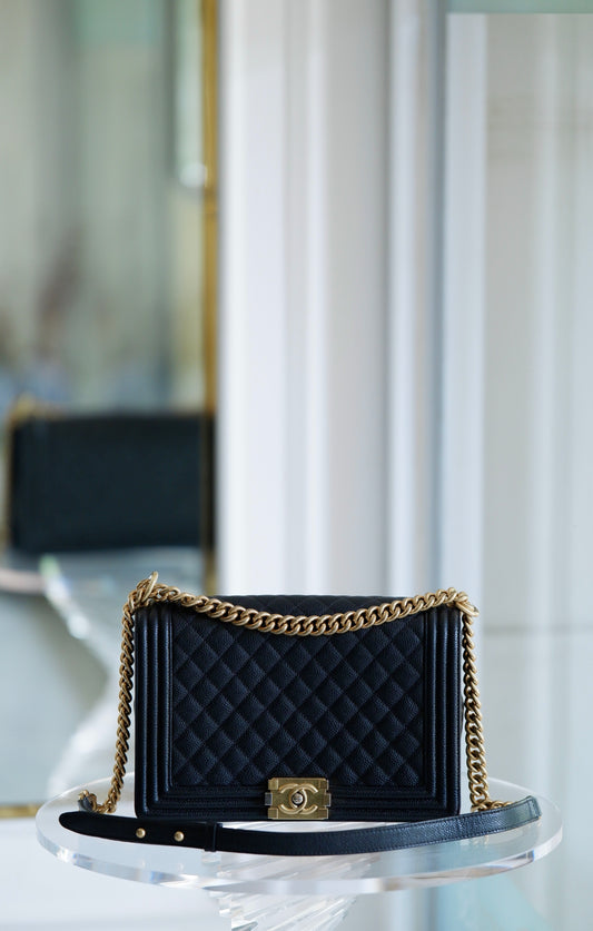Chanel Leboy New Medium Caviar GHW