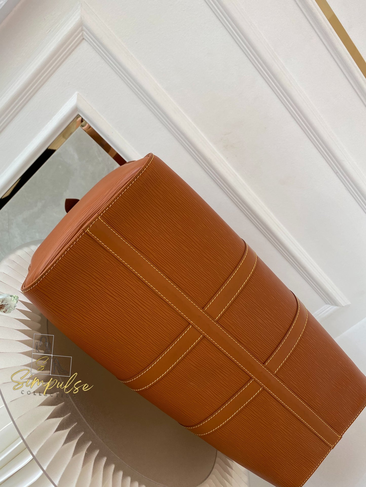 Louis Vuitton Keepall Epi Leather Cipango Gold
