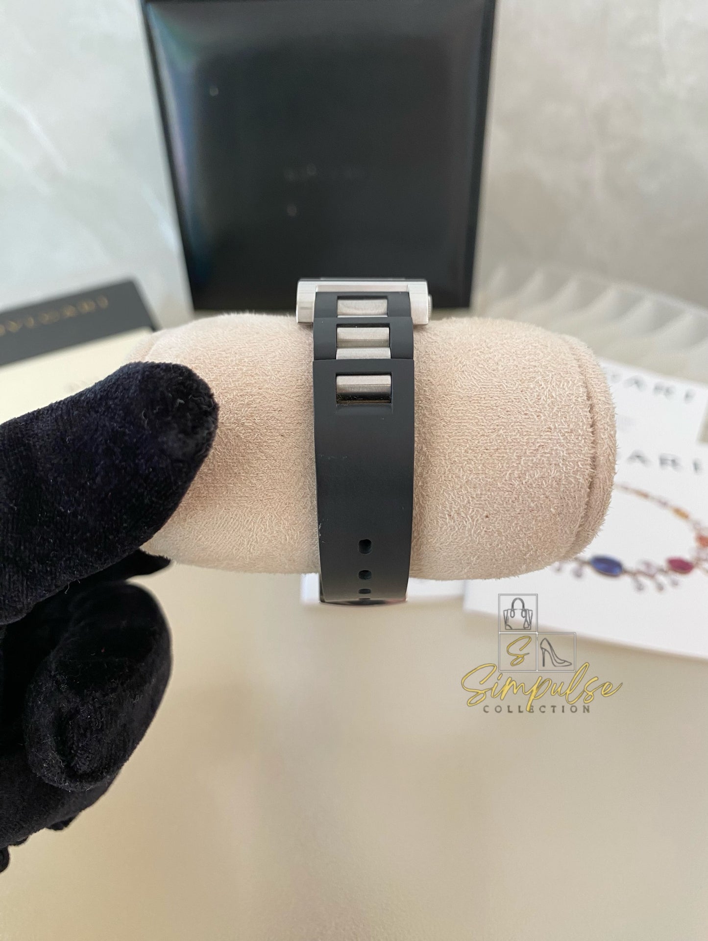 Bvlgari Rettangolo Black Dial