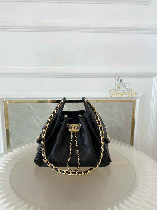 Chanel C25 Mini Black Caviar GHW