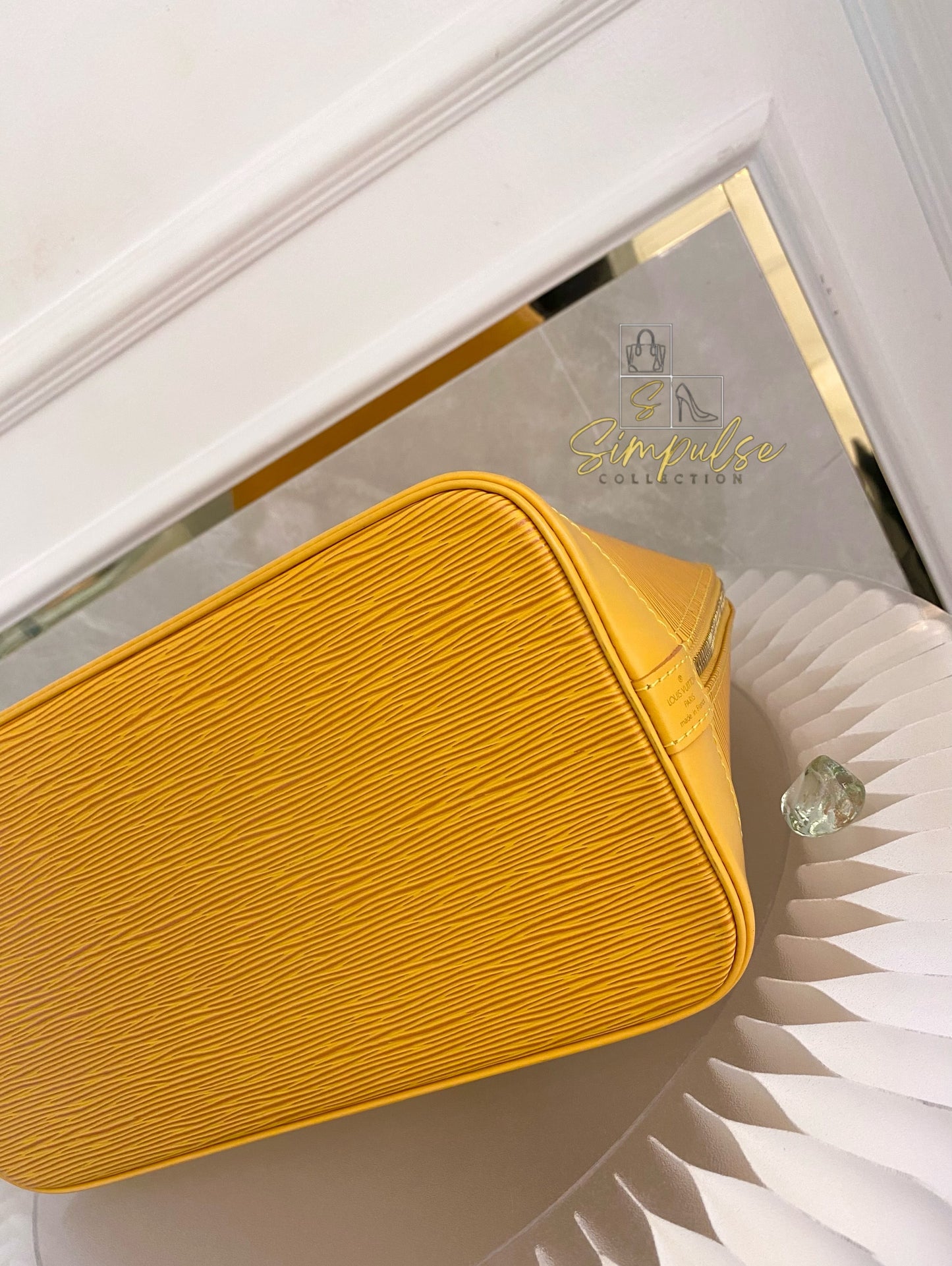 Louis Vuitton Epi Alma Bag Yellow