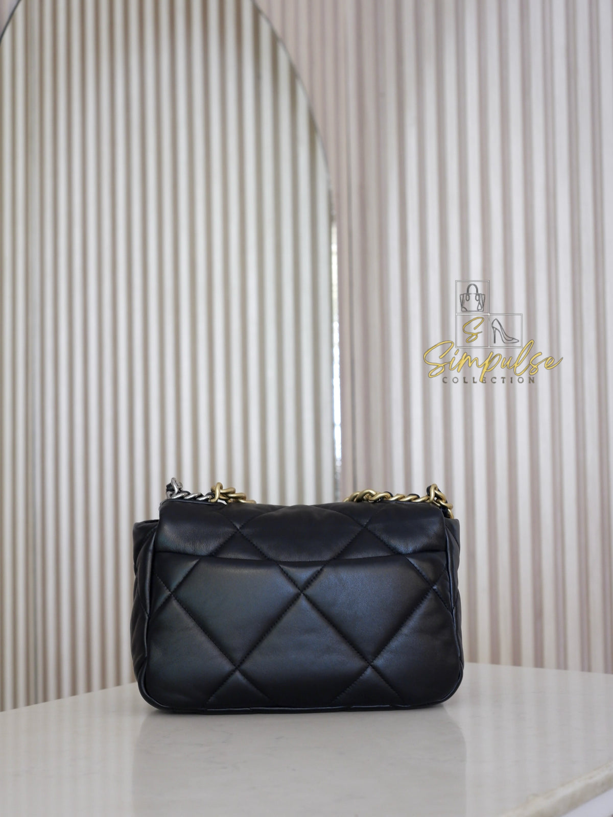 CHANEL C19 SMALL BLACK