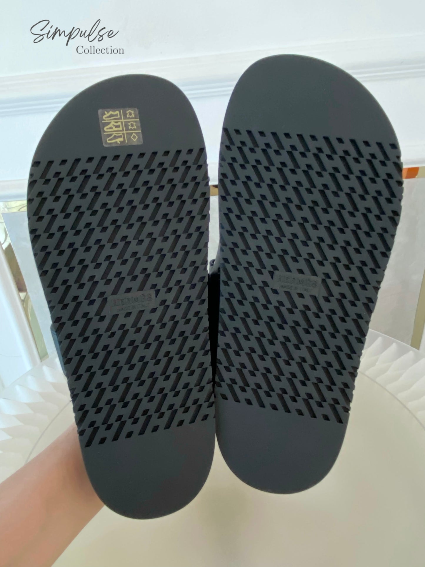 HERMES BLACK SANDAL