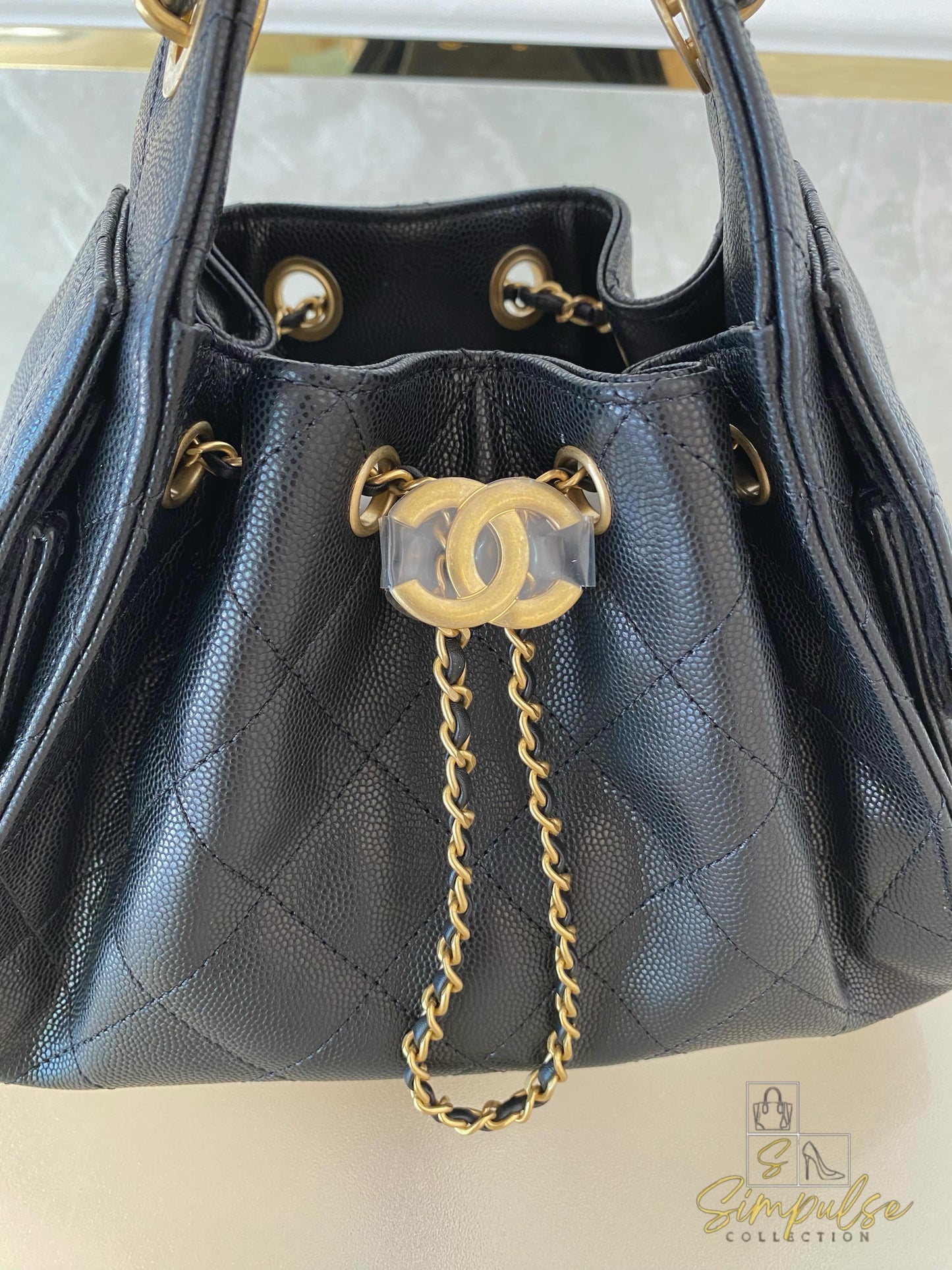 Chanel C25 Mini Black Caviar GHW