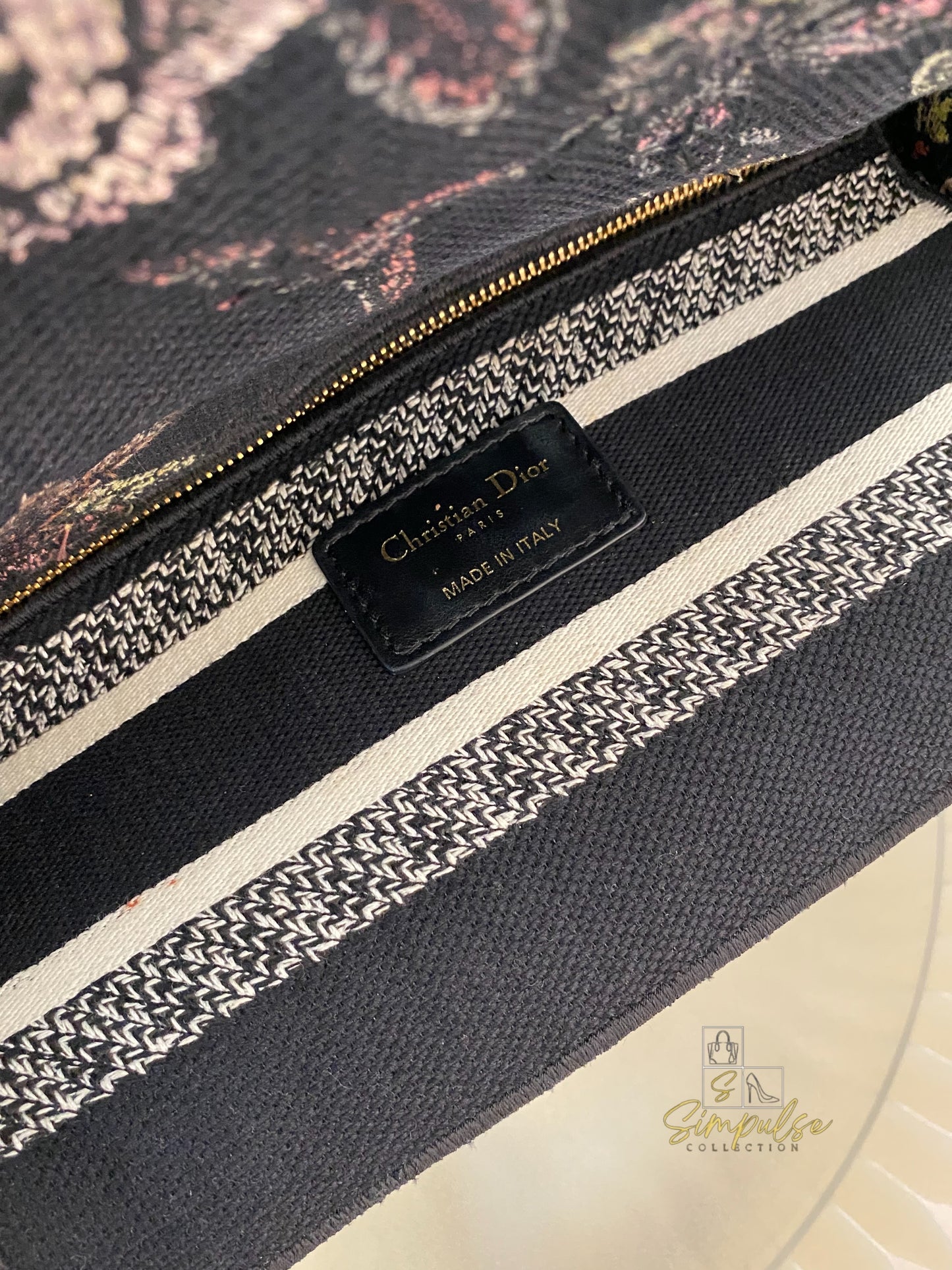 DIOR D-LITE OBLIQUE MEDIUM BLACK