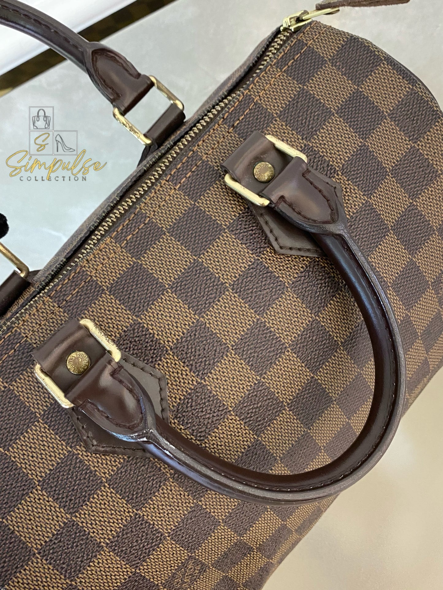 Louis Vuitton Speedy 25 in Damier Ebene