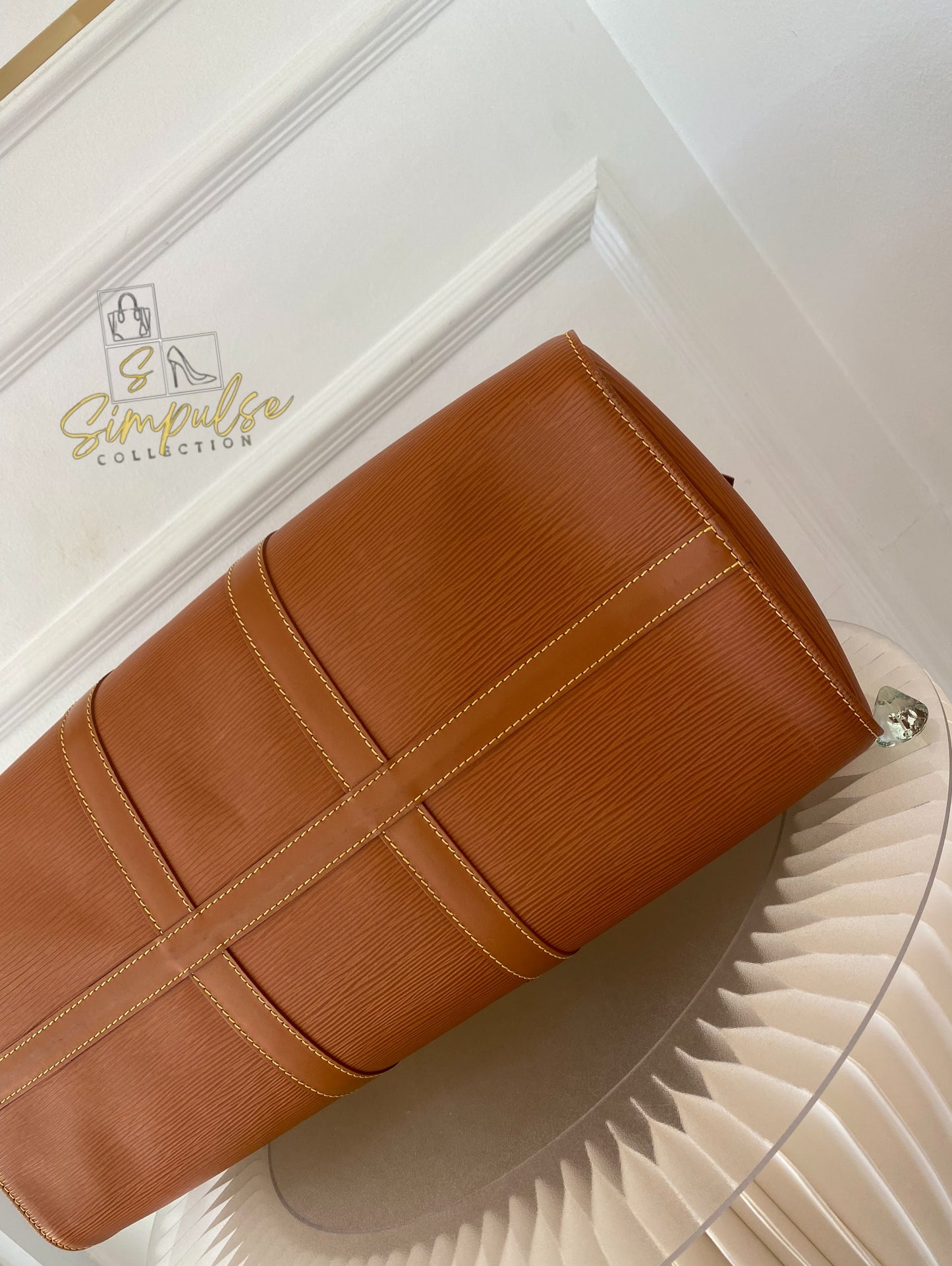 Louis Vuitton Keepall Epi Leather Cipango Gold