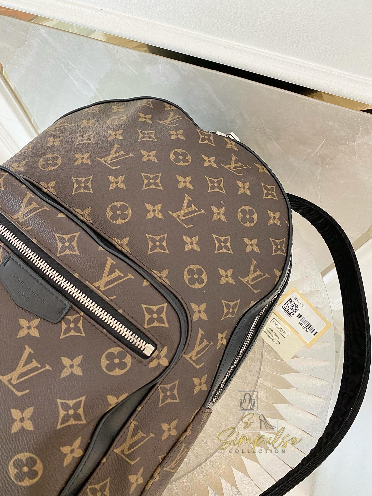 Louis Vuitton Josh Backpack Monogram Macassar