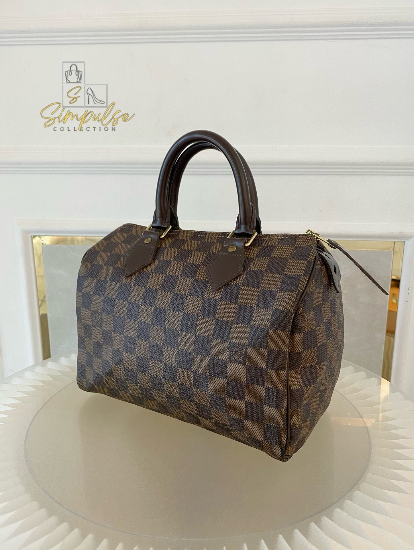Louis Vuitton Speedy 25 in Damier Ebene