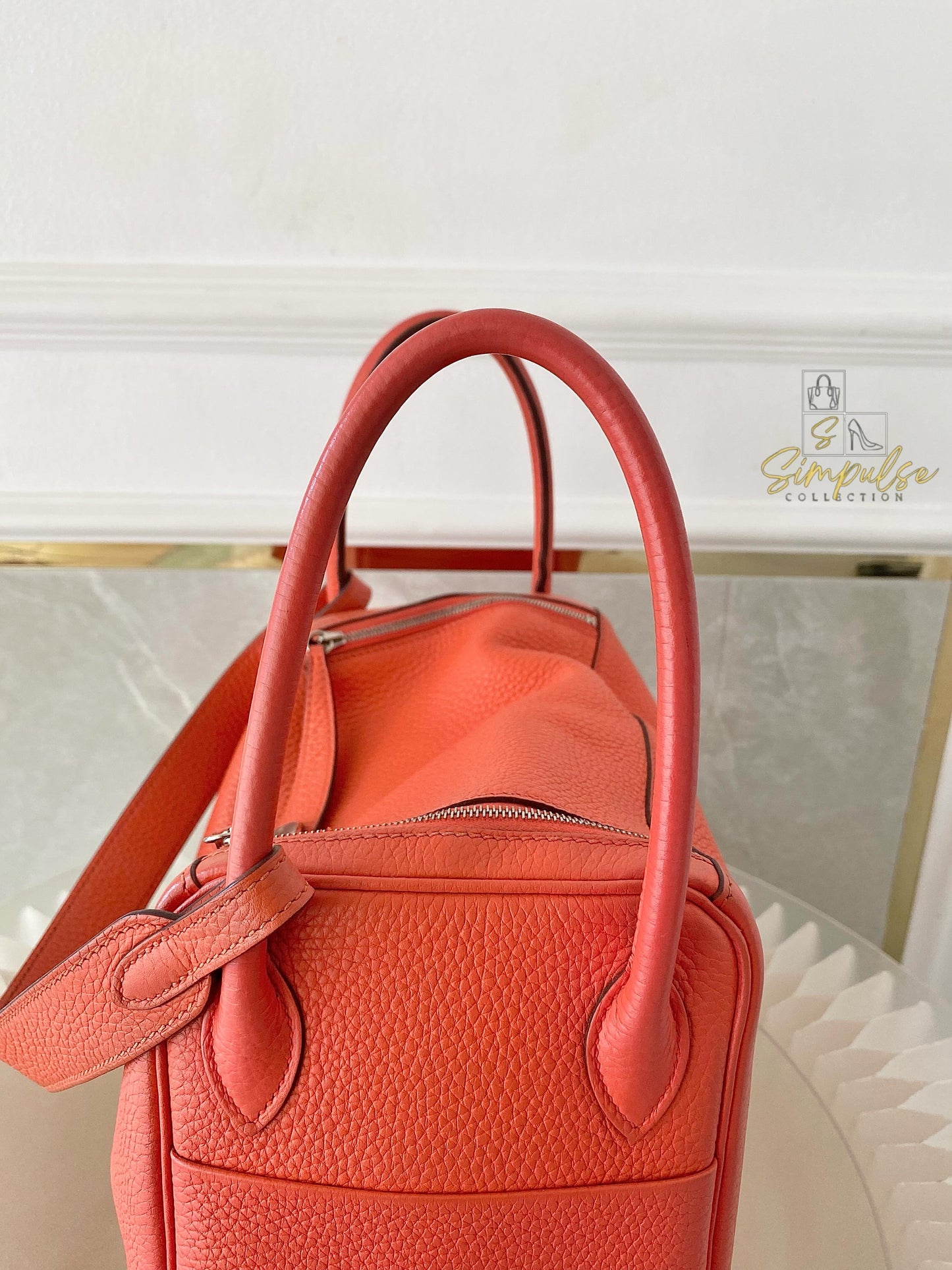 Hermes Lindy 26 in Rose Jaipur PHW