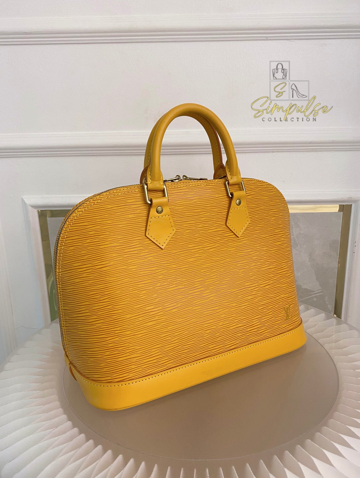 Louis Vuitton Epi Alma Bag Yellow