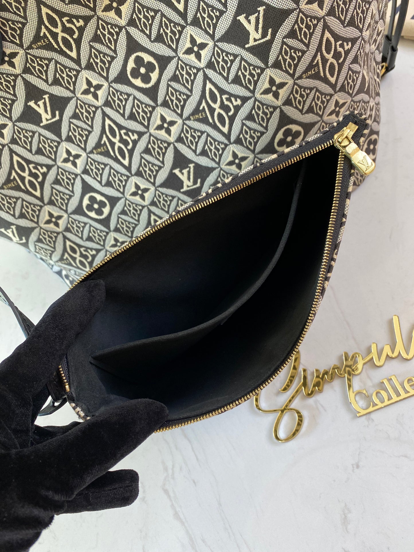 L V Jacquard Neverfull MM