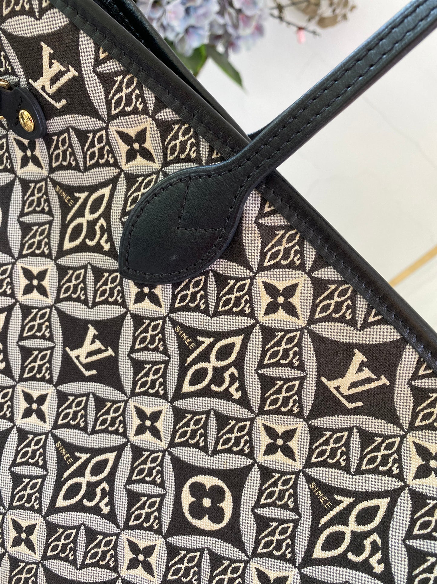 L V Jacquard Neverfull MM