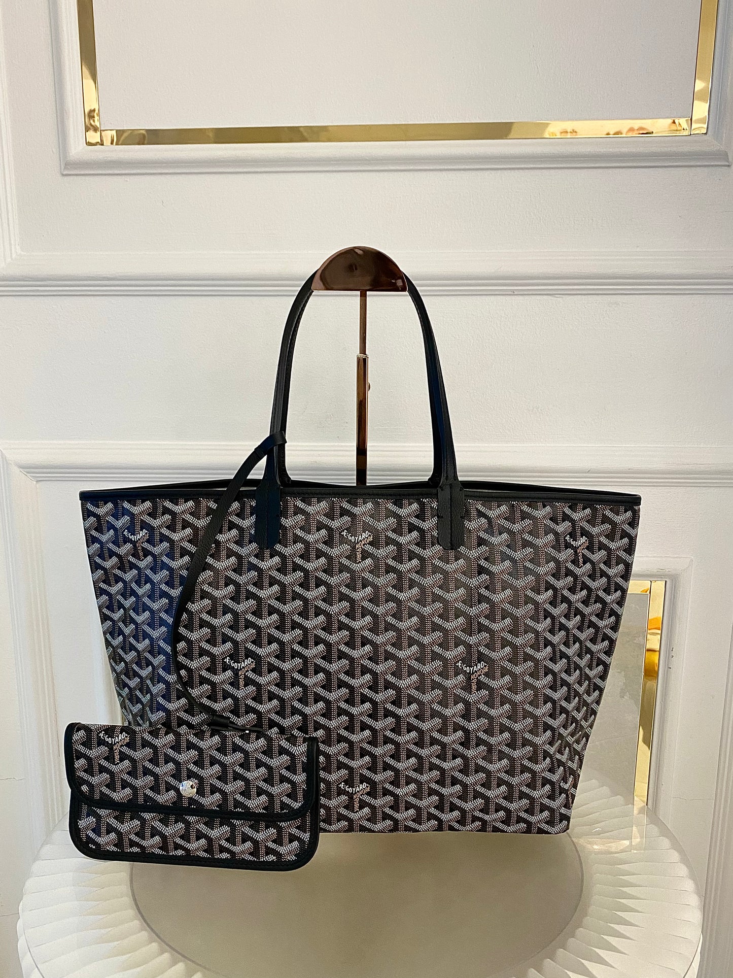 Goyard St. Louis Black in Pm Size