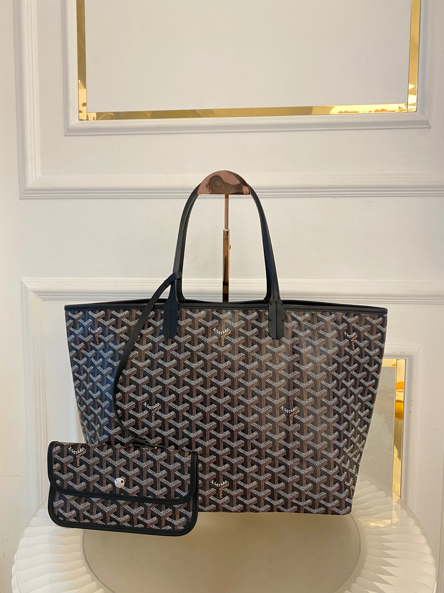 Goyard St. Louis Black in Pm Size