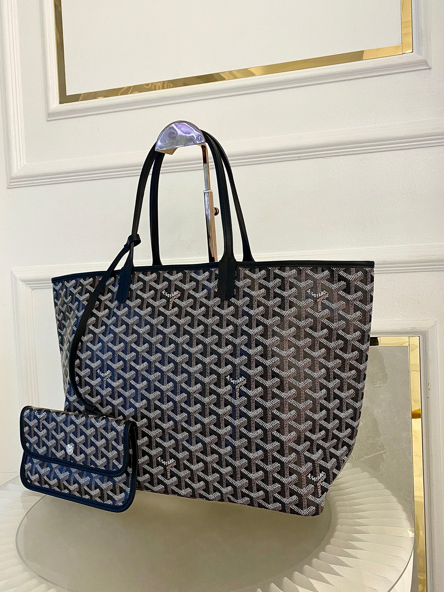 Goyard St. Louis Black in Pm Size