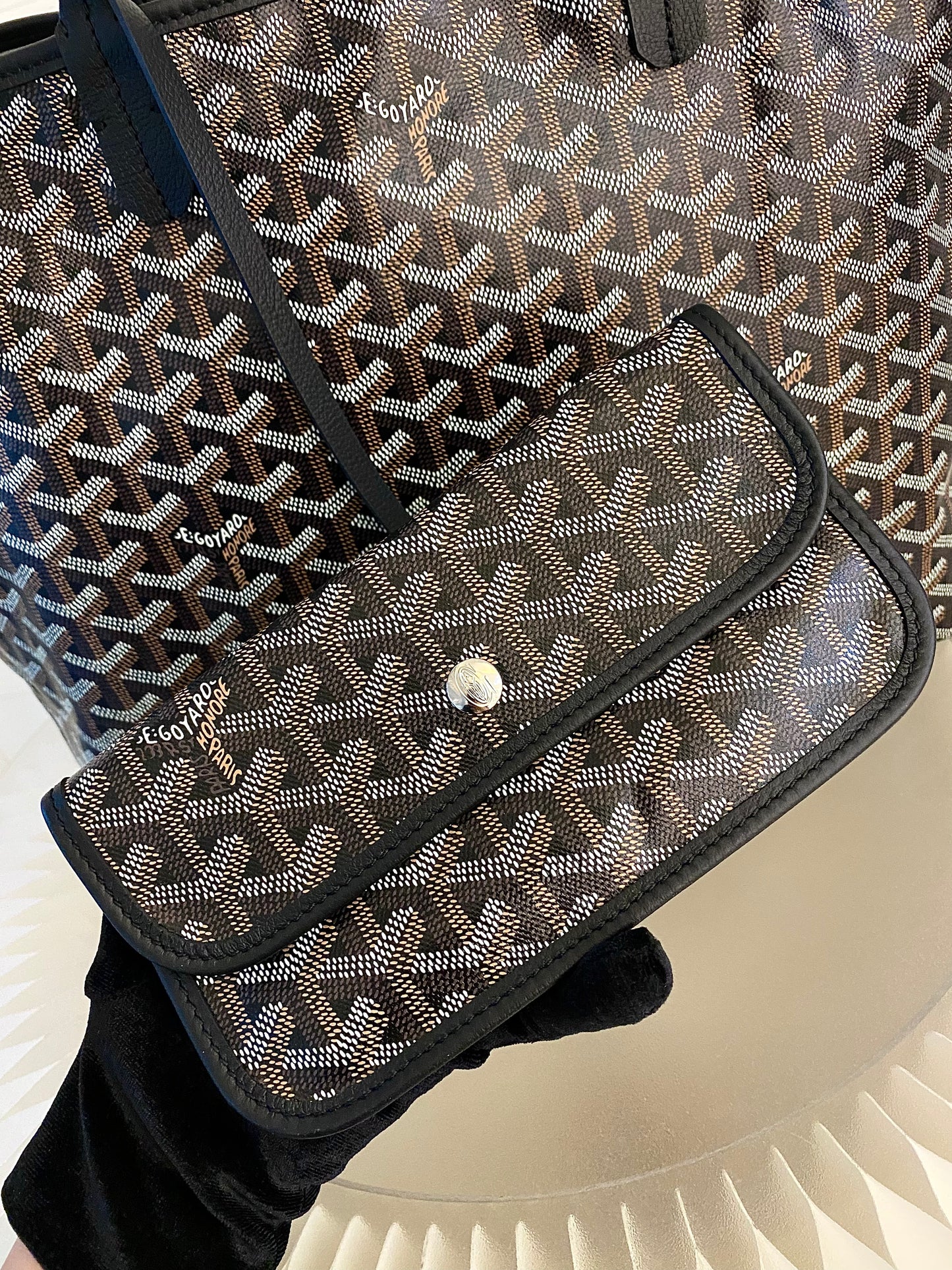 Goyard St. Louis Black in Pm Size
