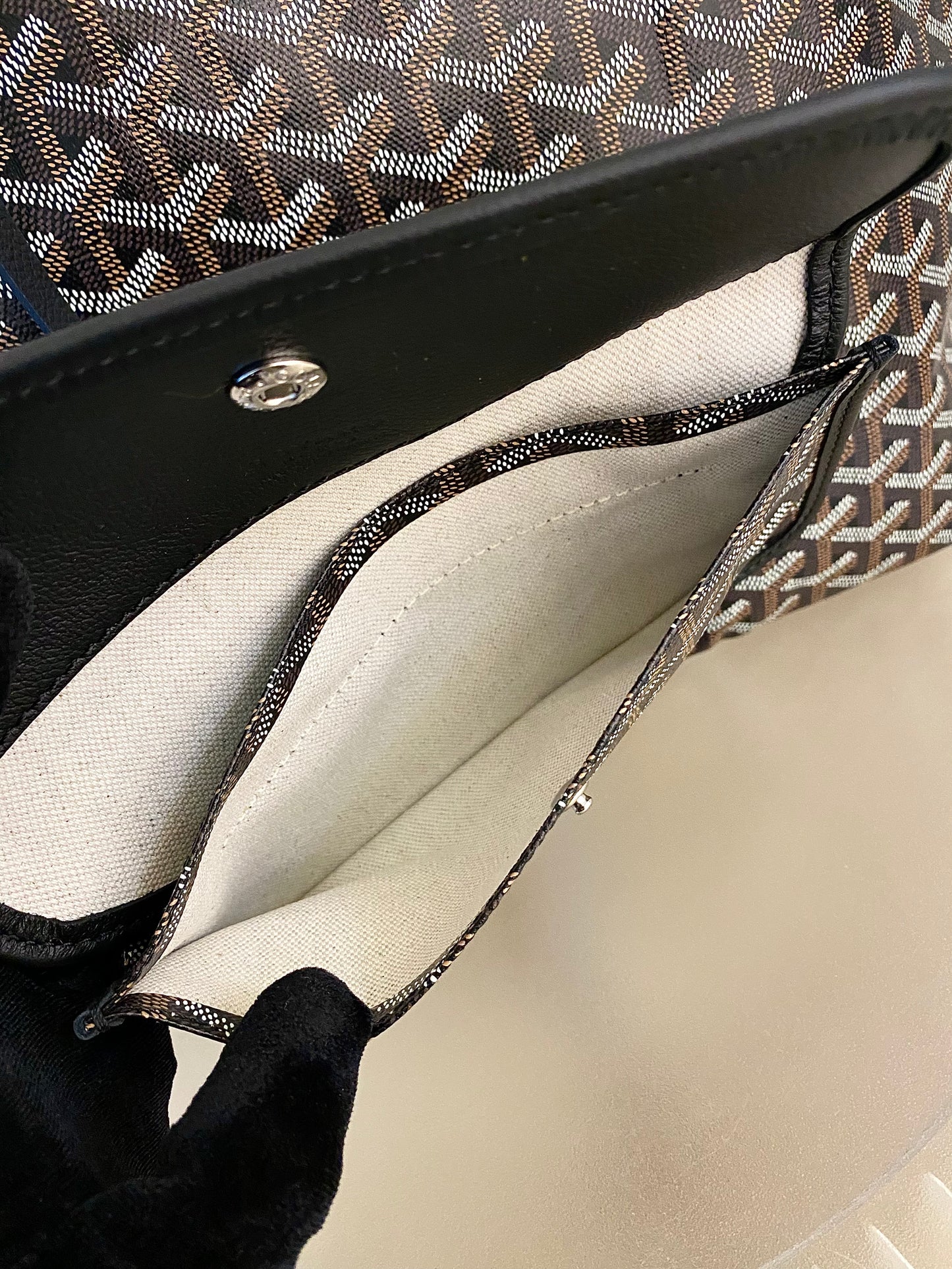 Goyard St. Louis Black in Pm Size