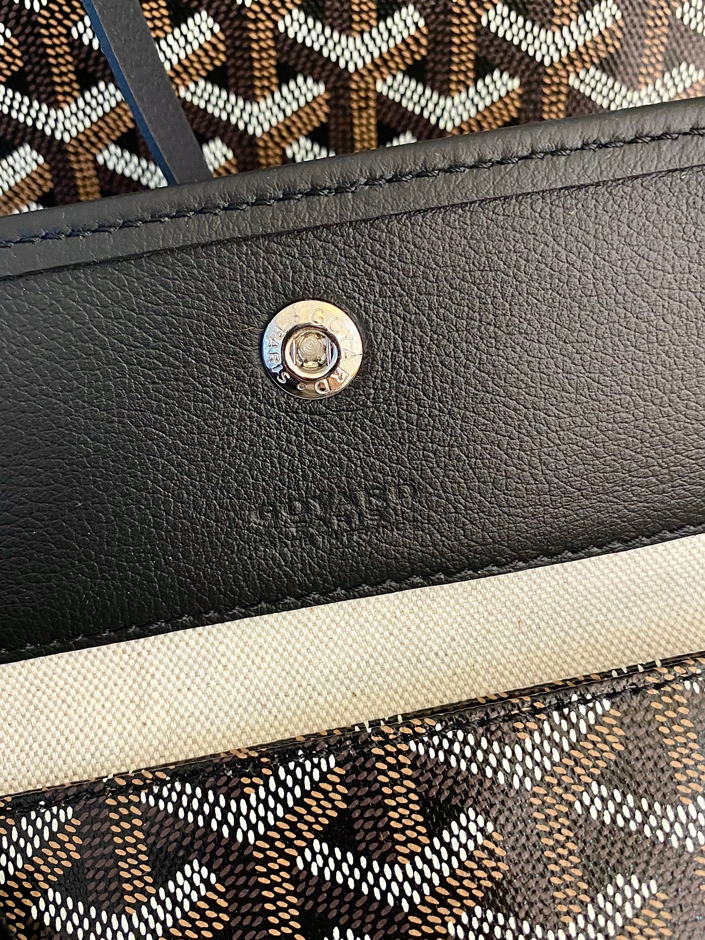 Goyard St. Louis Black in Pm Size