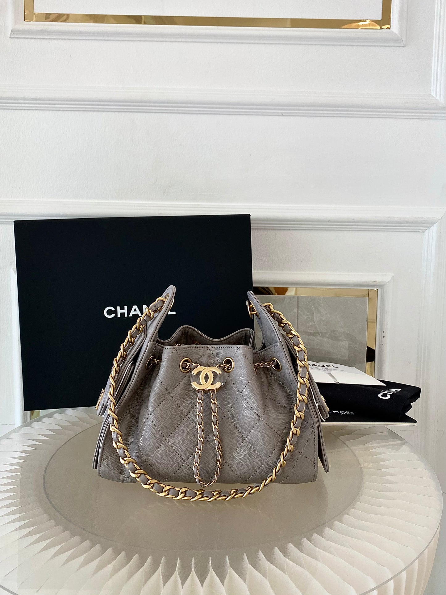 Chanel Mini C25 Grey GHW