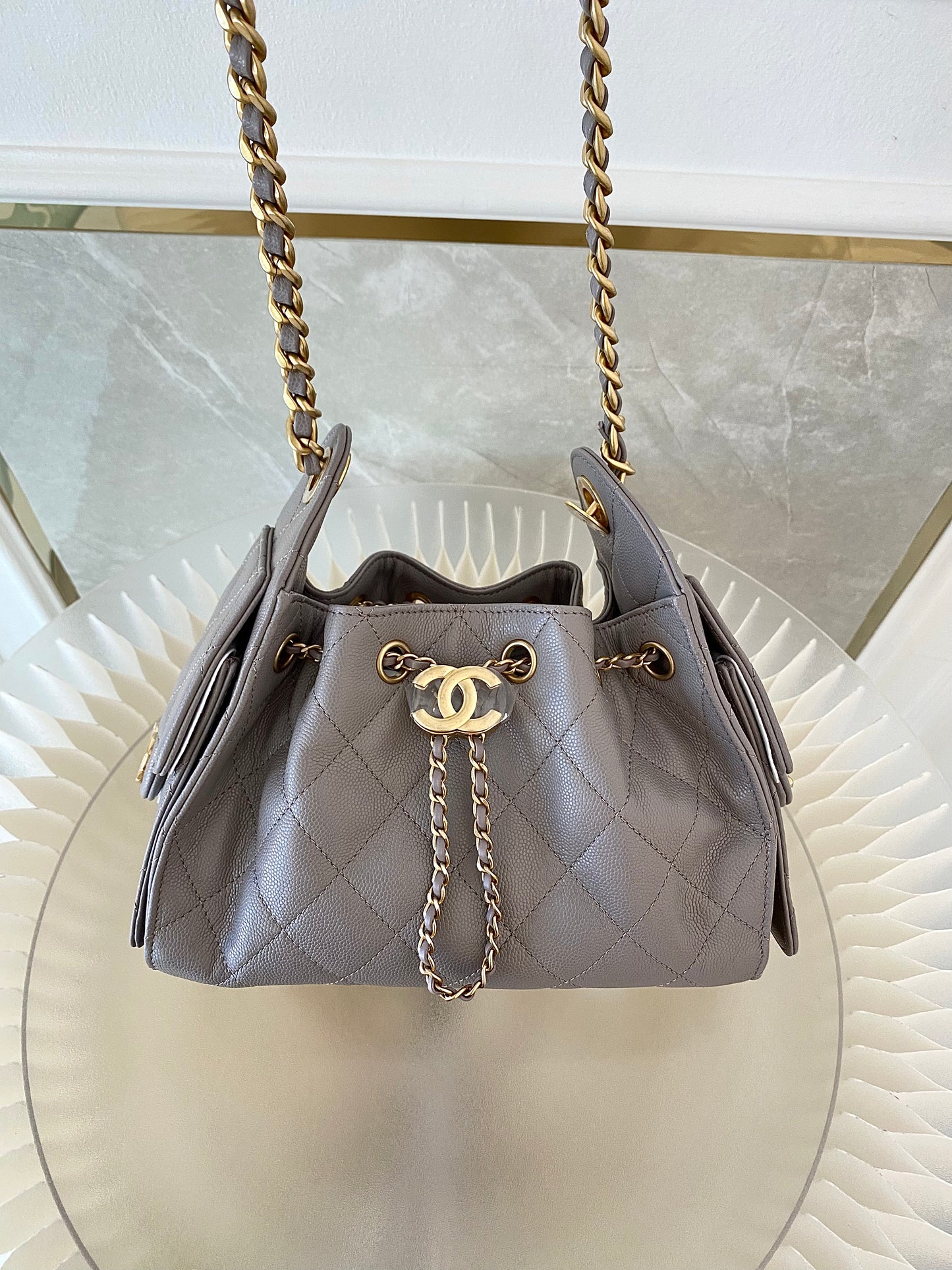 Chanel Mini C25 Grey GHW