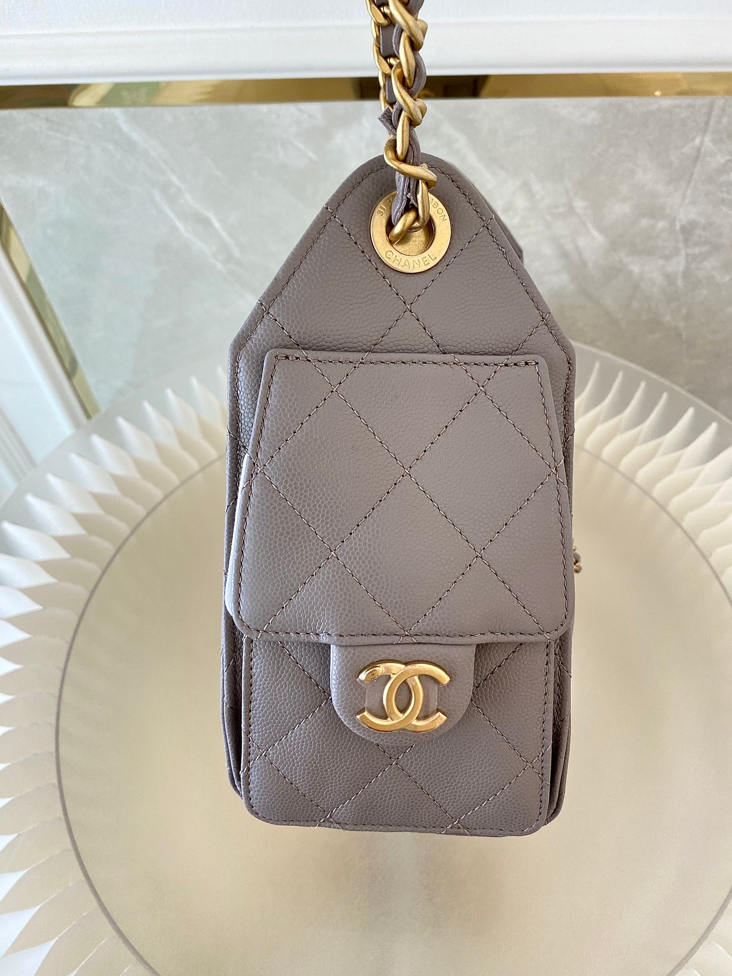 Chanel Mini C25 Grey GHW