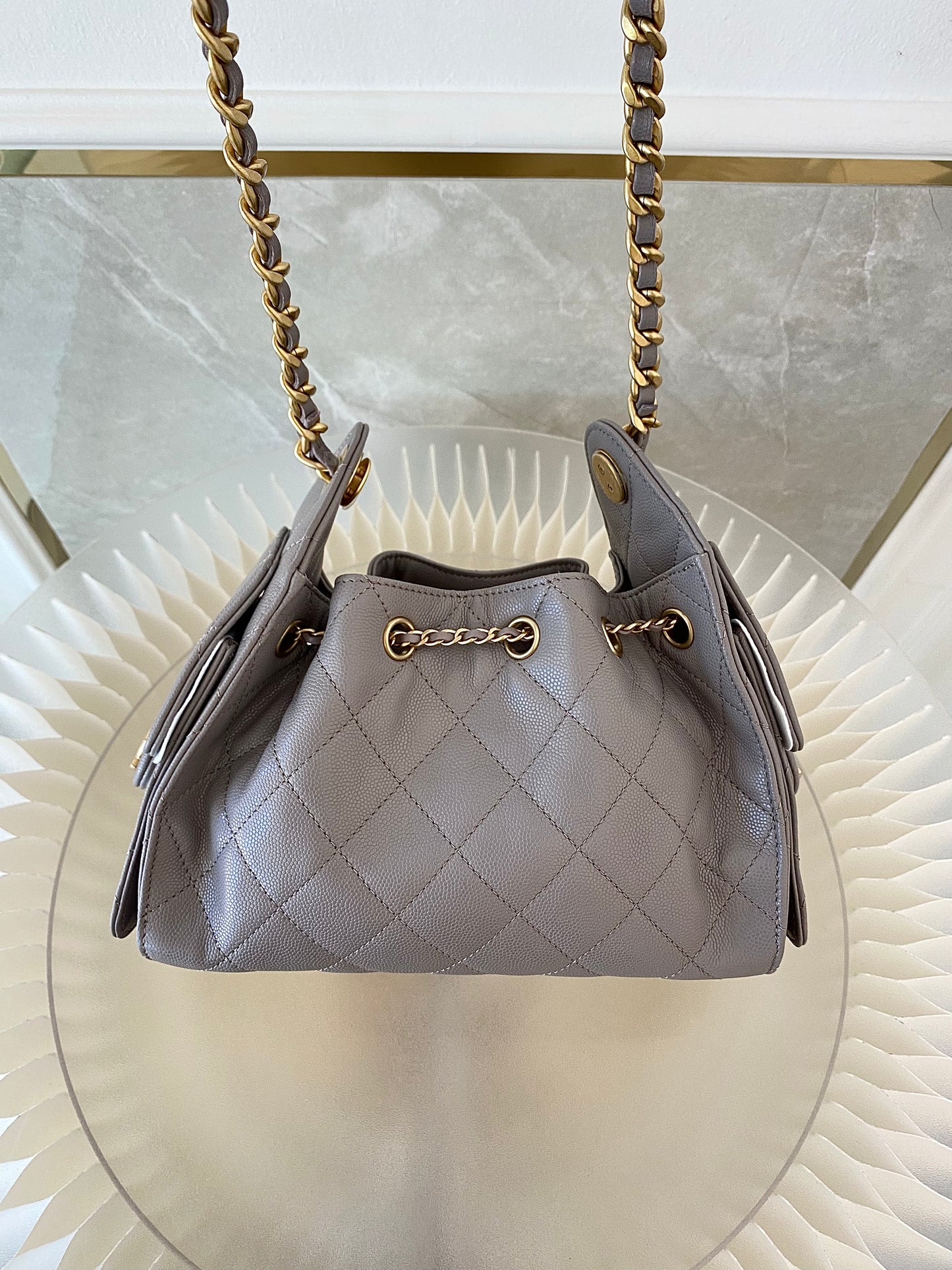 Chanel Mini C25 Grey GHW