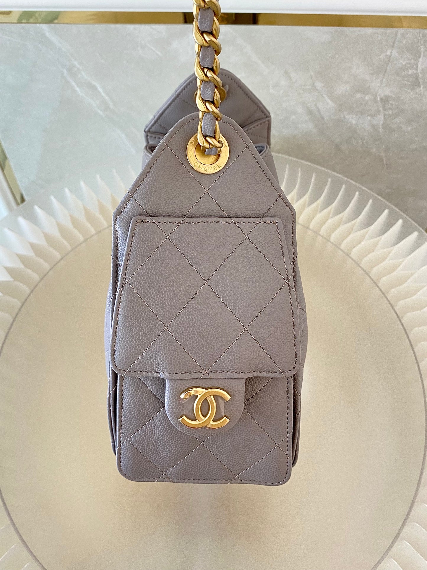 Chanel Mini C25 Grey GHW