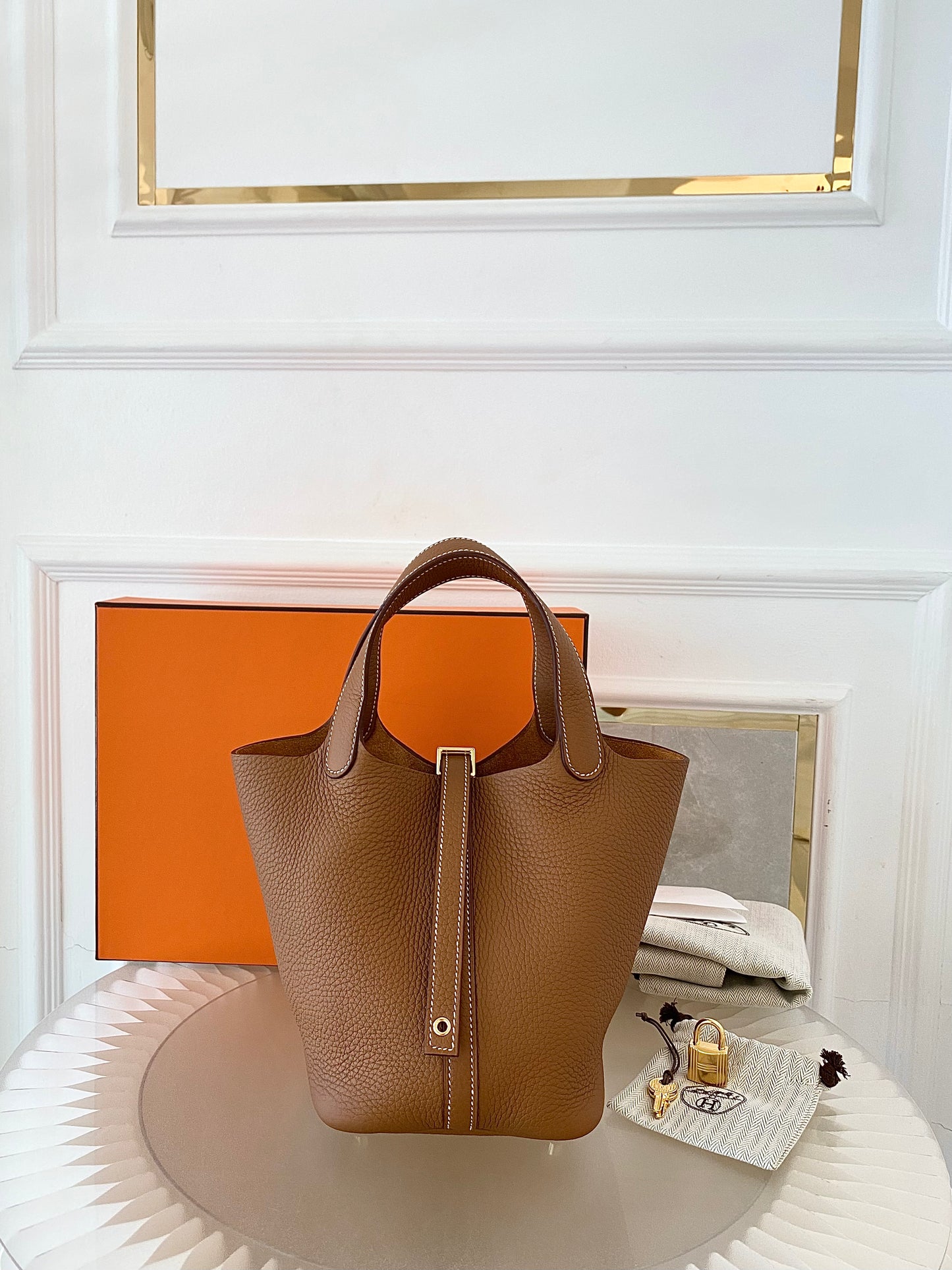 Hermes Picotin 18 Gold on Gold