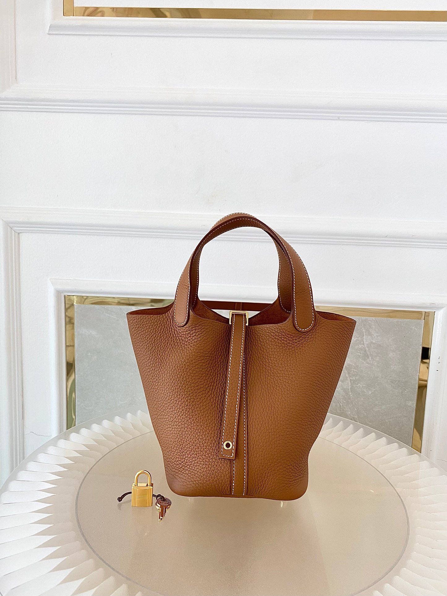 Hermes Picotin 18 Gold on Gold