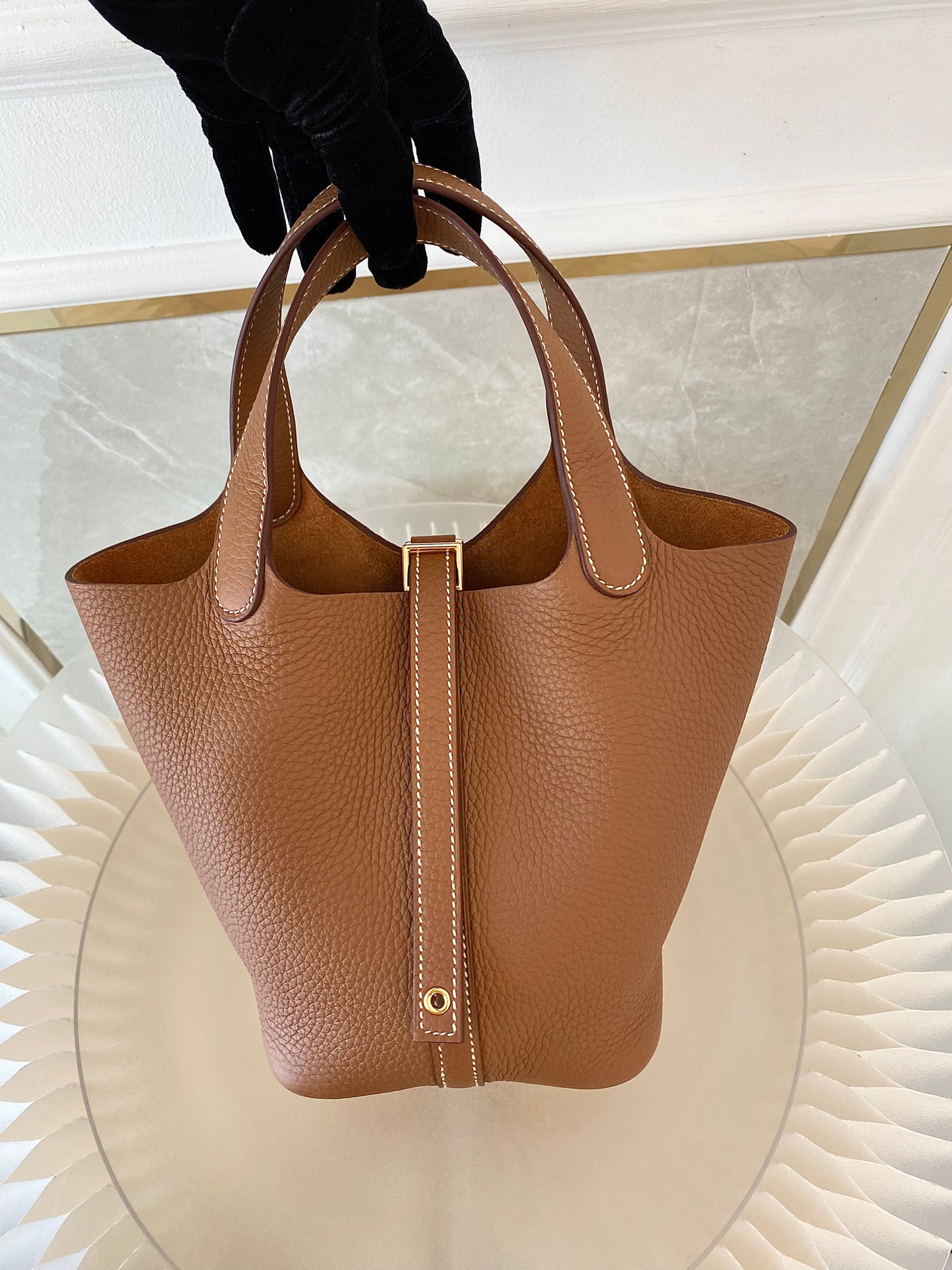 Hermes Picotin 18 Gold on Gold