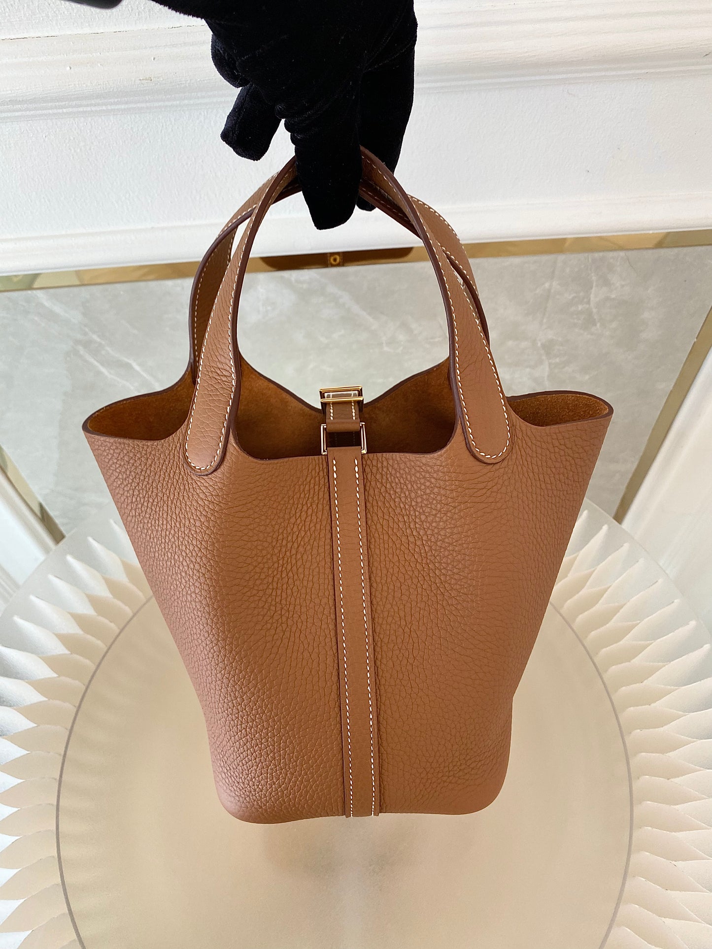 Hermes Picotin 18 Gold on Gold