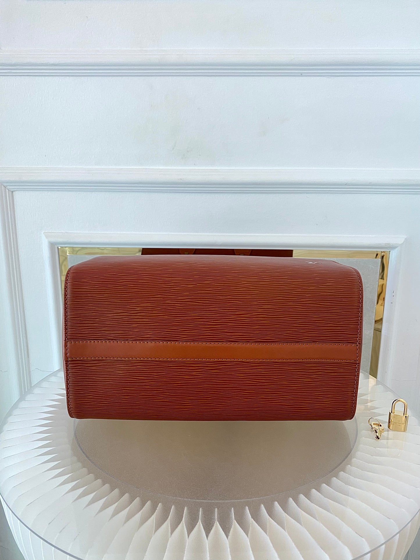 LOUIS VUITTON Speedy 30 in Epi Brown Leather