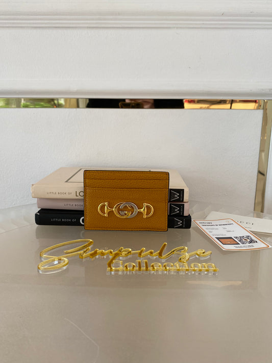 GUCCI Grainy Calfskin Zumi Cardholder