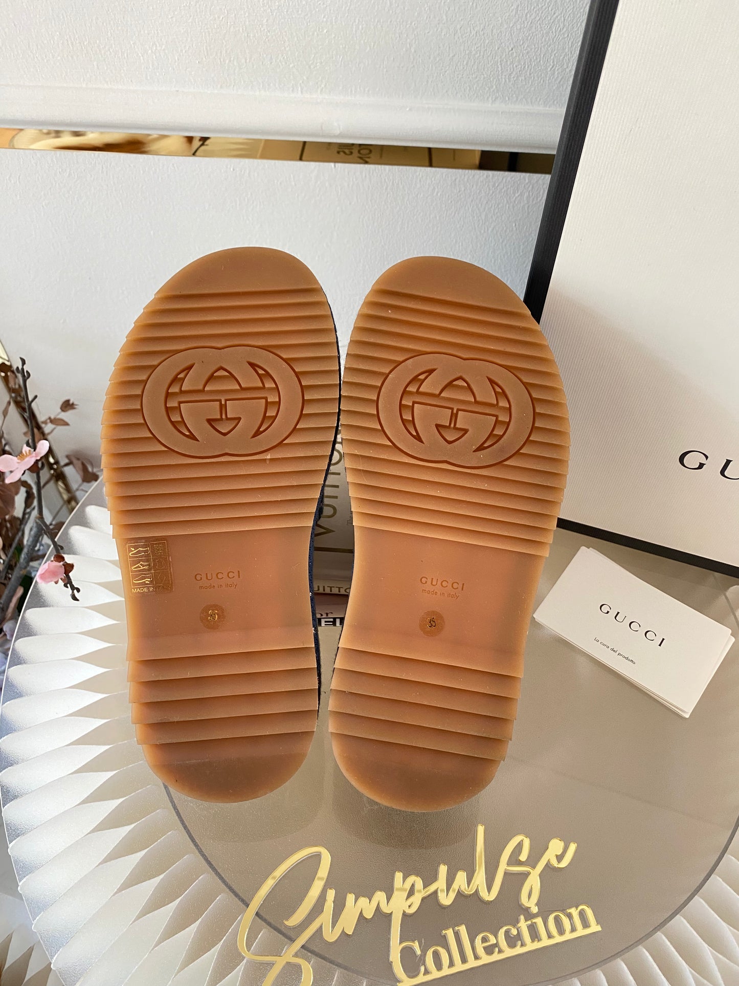 GUCCI Denim Platform Sandal