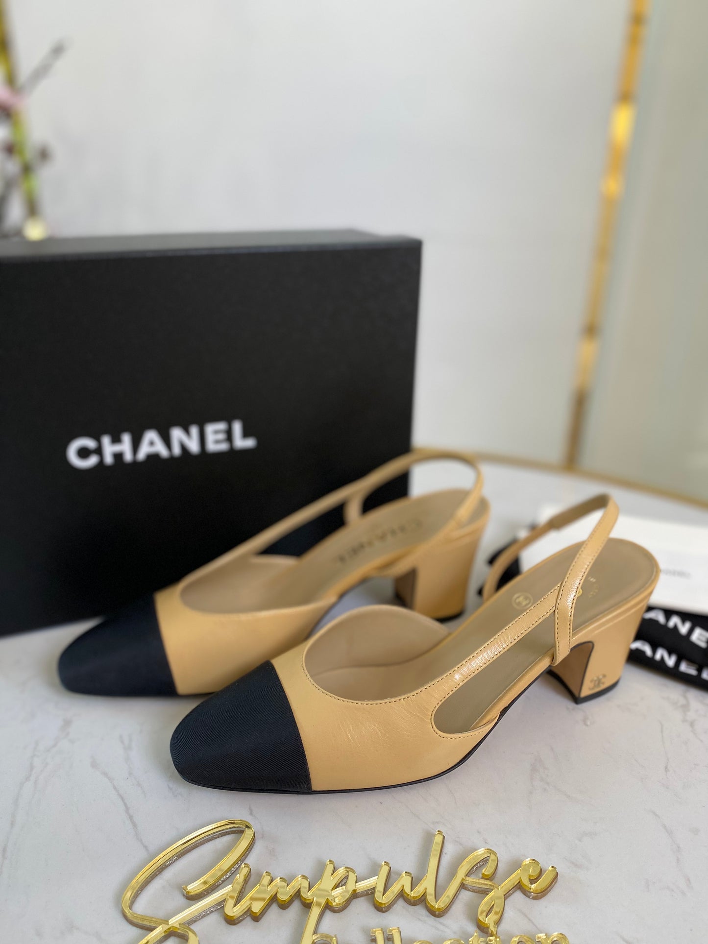 C Slingback Pumps Heels