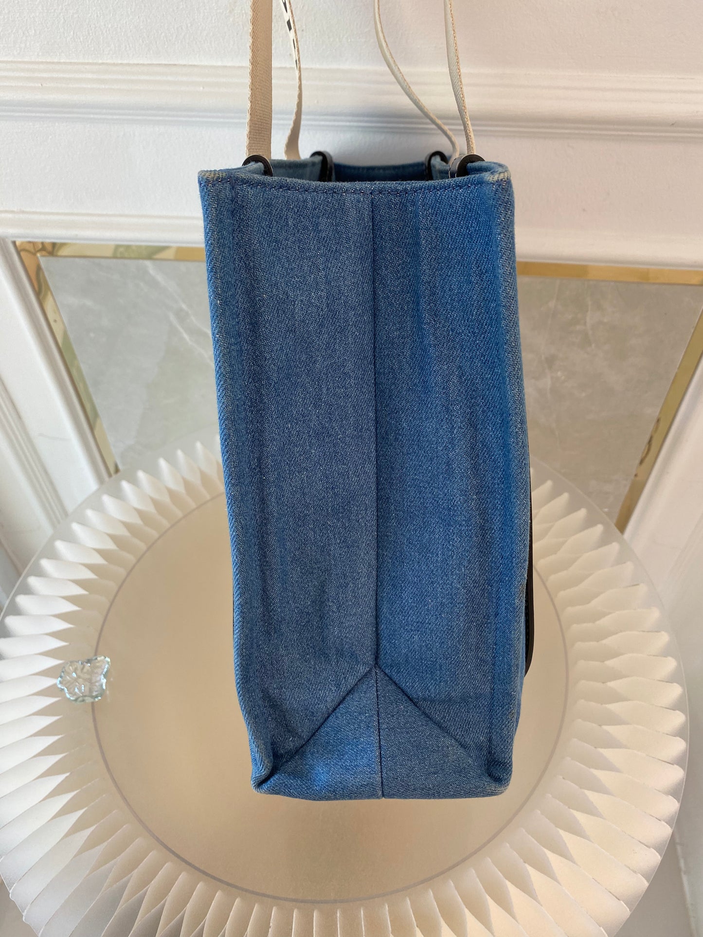 Chloe Medium Woody Denim Tote Bag