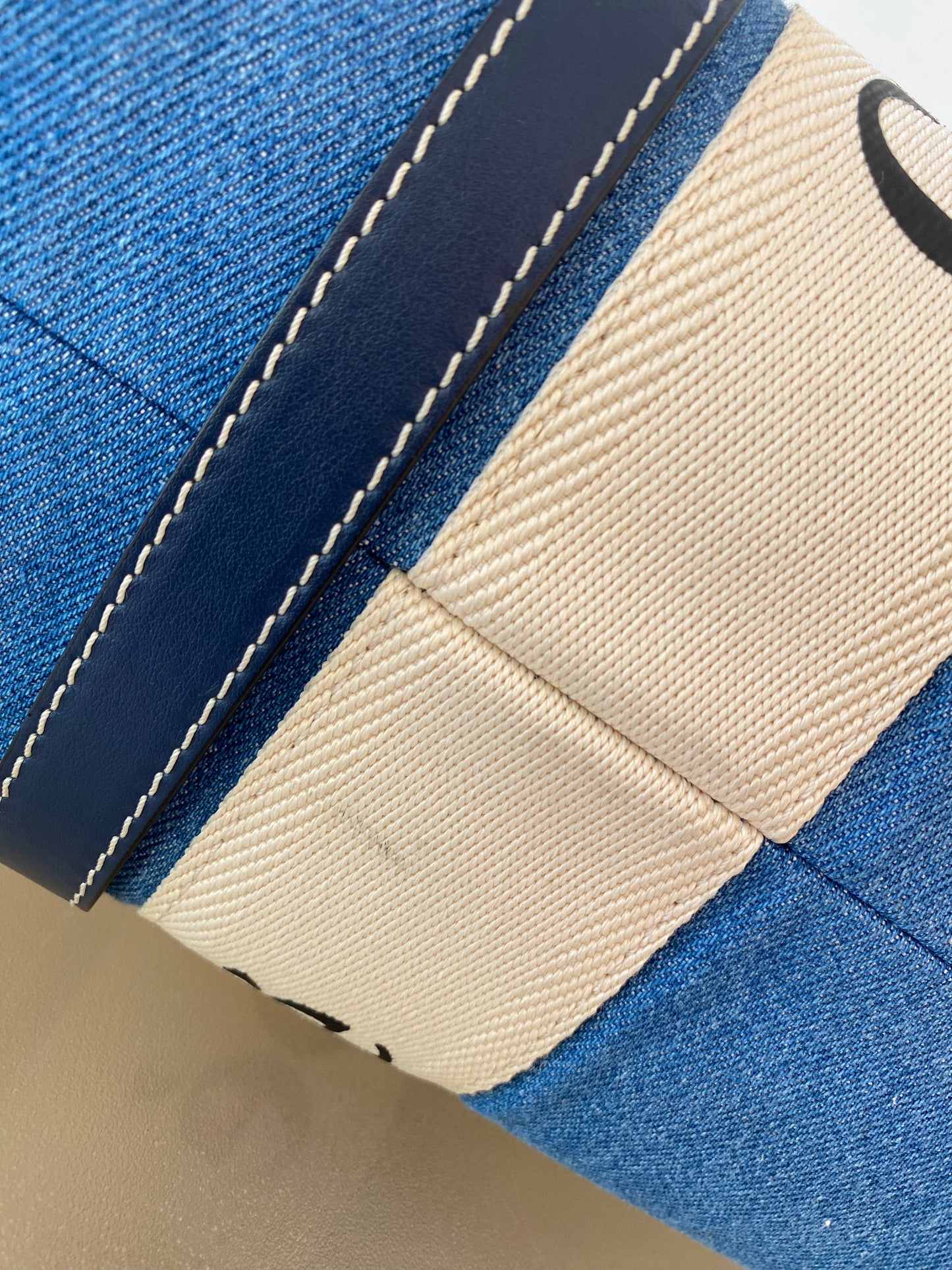 Chloe Medium Woody Denim Tote Bag