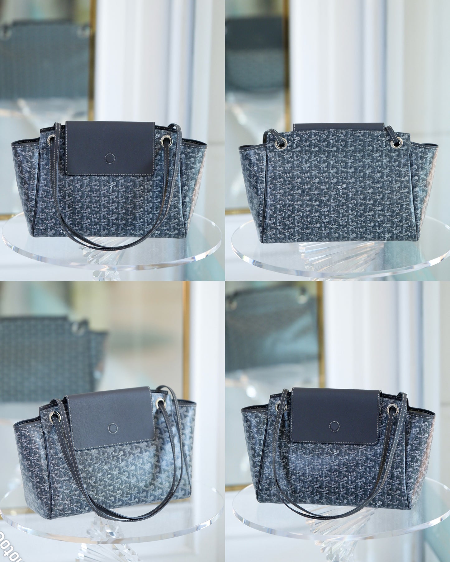 Goyard Rouette Souple Pm Gray