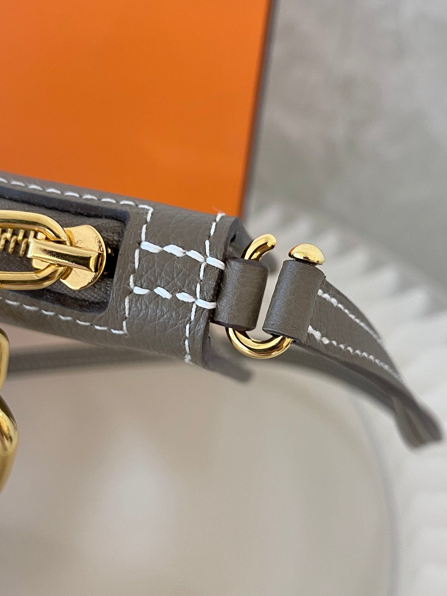 HERMES Zipengo Chaine d’Ancre To Go Pouch in Etoupe GHW
