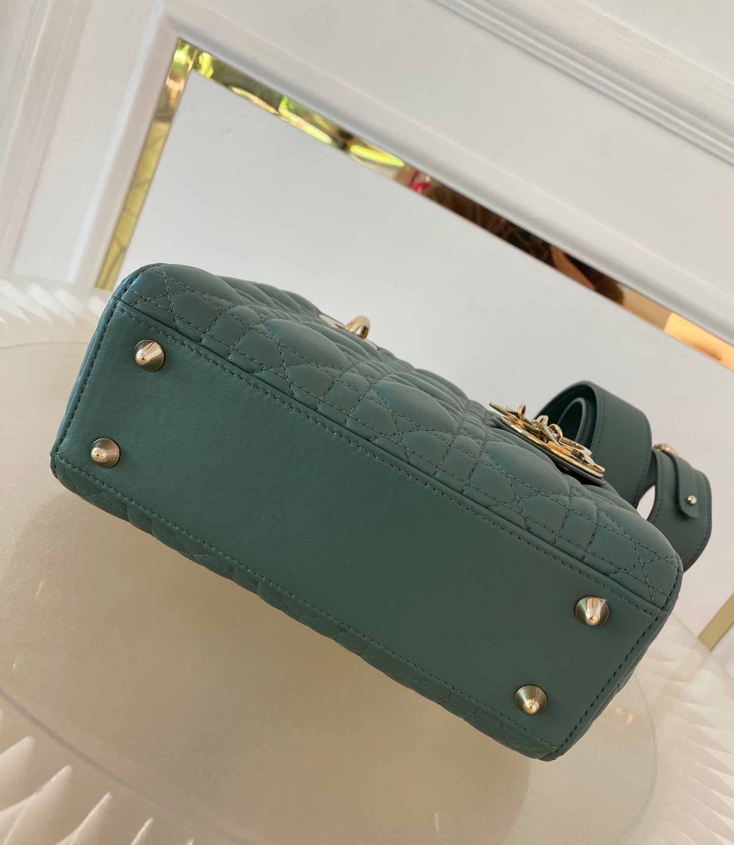 Lady D Small Cannage Lambskin SHW