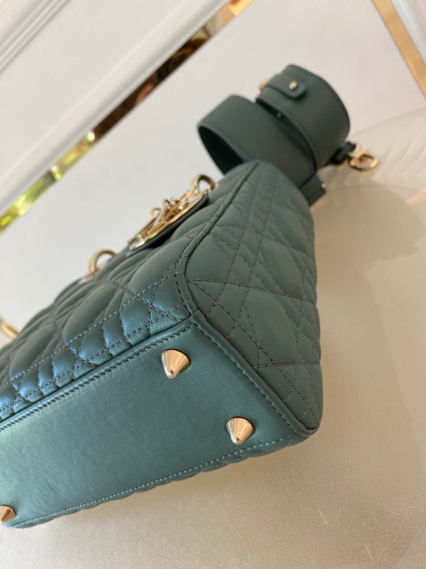 Lady D Small Cannage Lambskin SHW