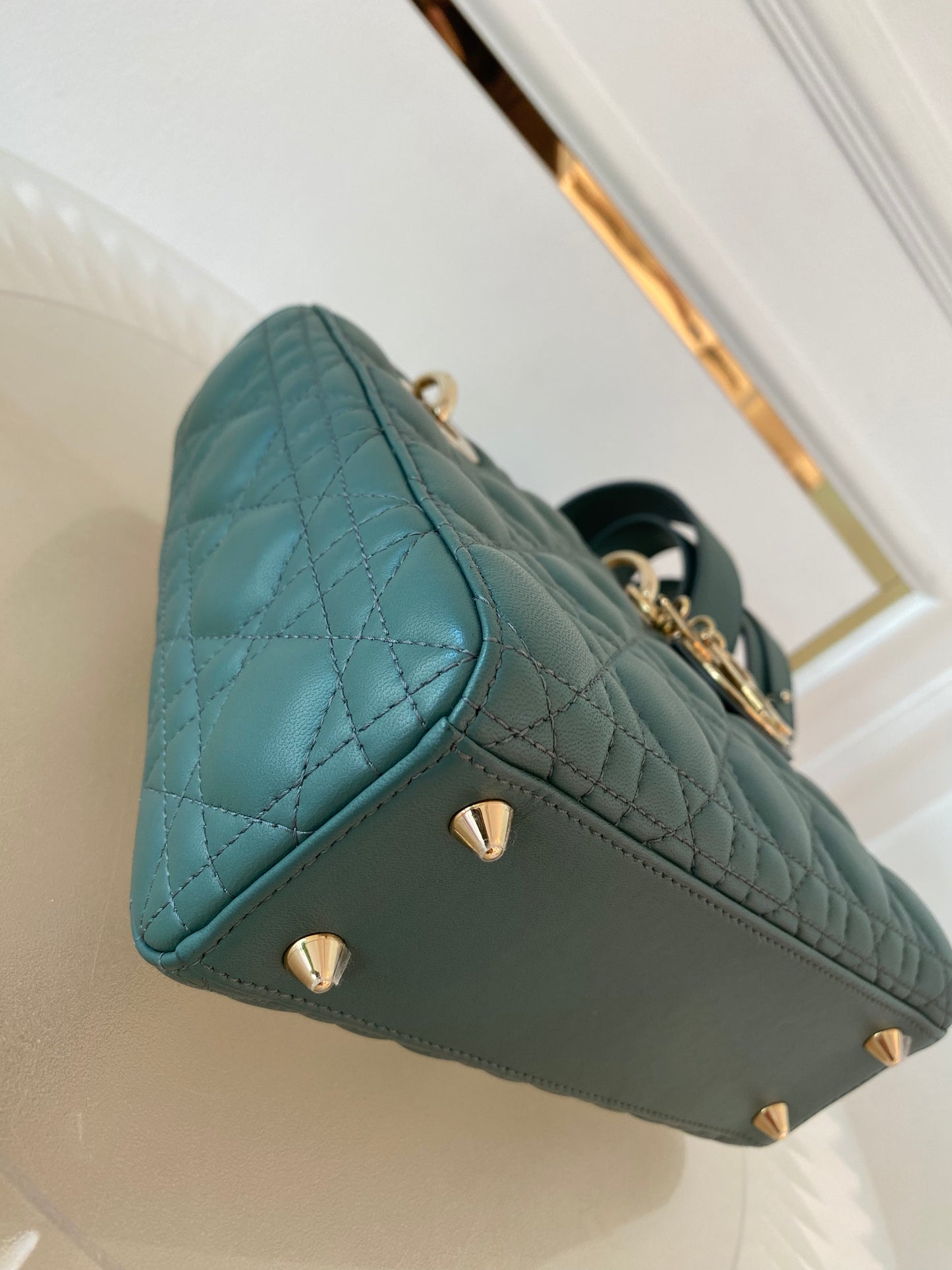 Lady D Small Cannage Lambskin SHW