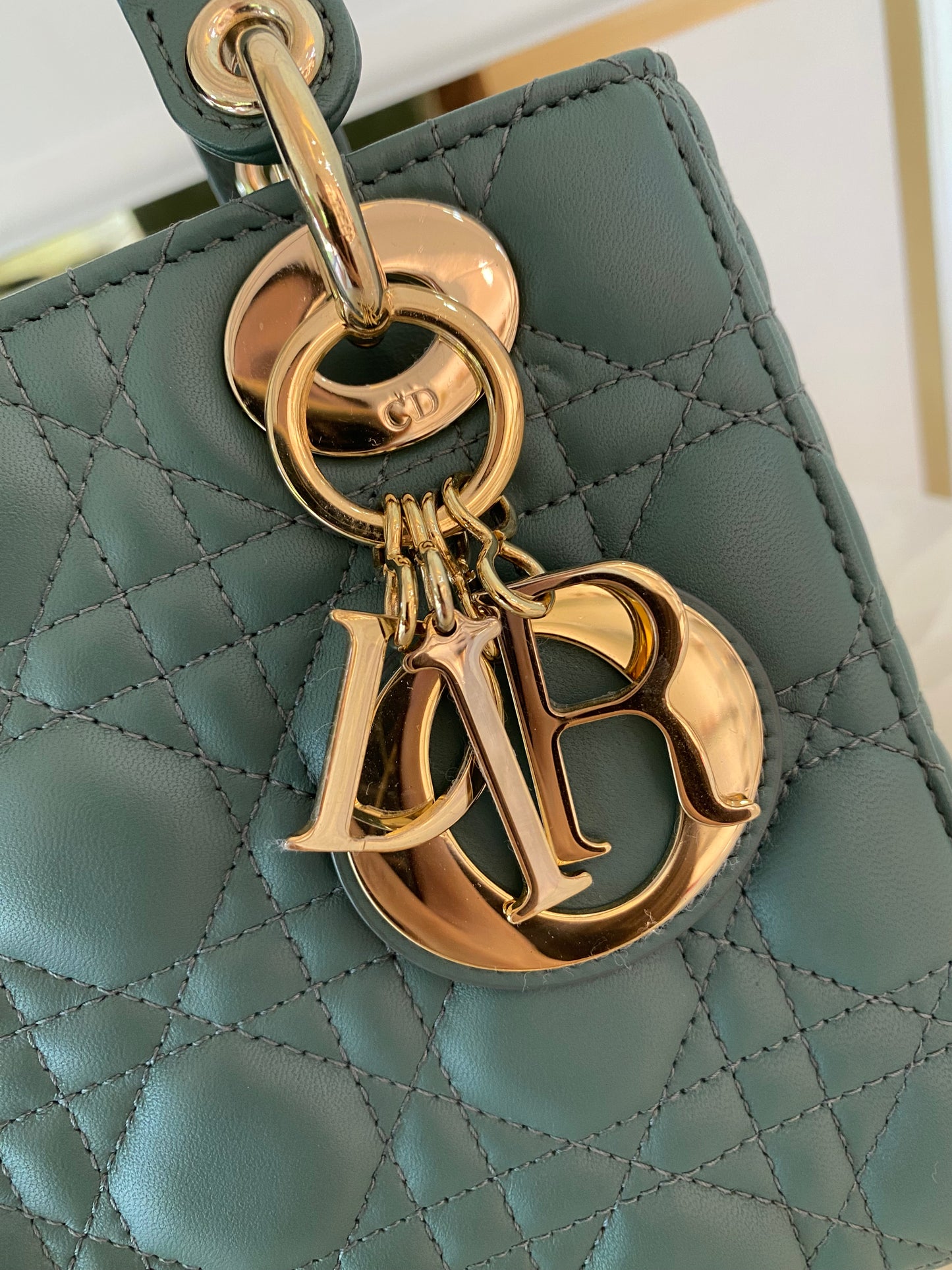 Lady D Small Cannage Lambskin SHW